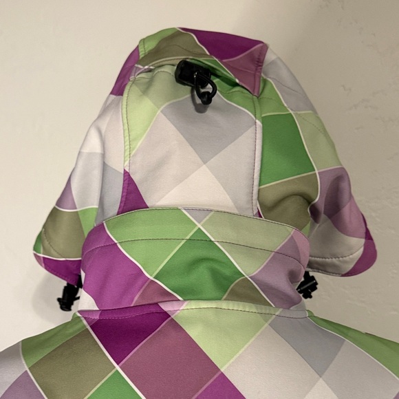 Empyre Women's Purple and Green Ski Jacket - Picture 6 of 8